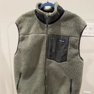 Patagonia Sherpa fleece vest Sz XL gray